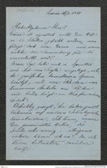 Nachlass Franz Steindachner, Brief von Gregor Bucchich an Franz Steindachner (26.02.1880), Inv.Nr. 62.03, Seite 1